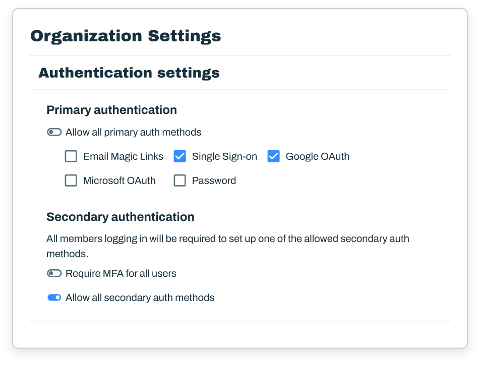 Admin portal