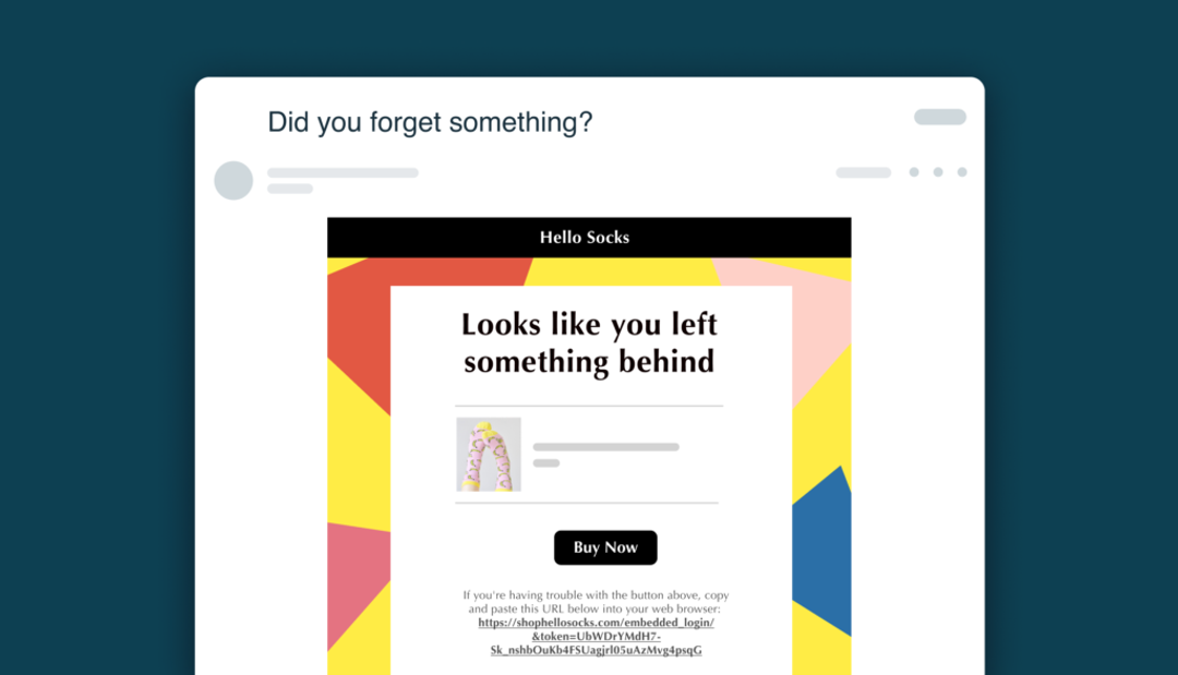 Engaging users with embedded authentication