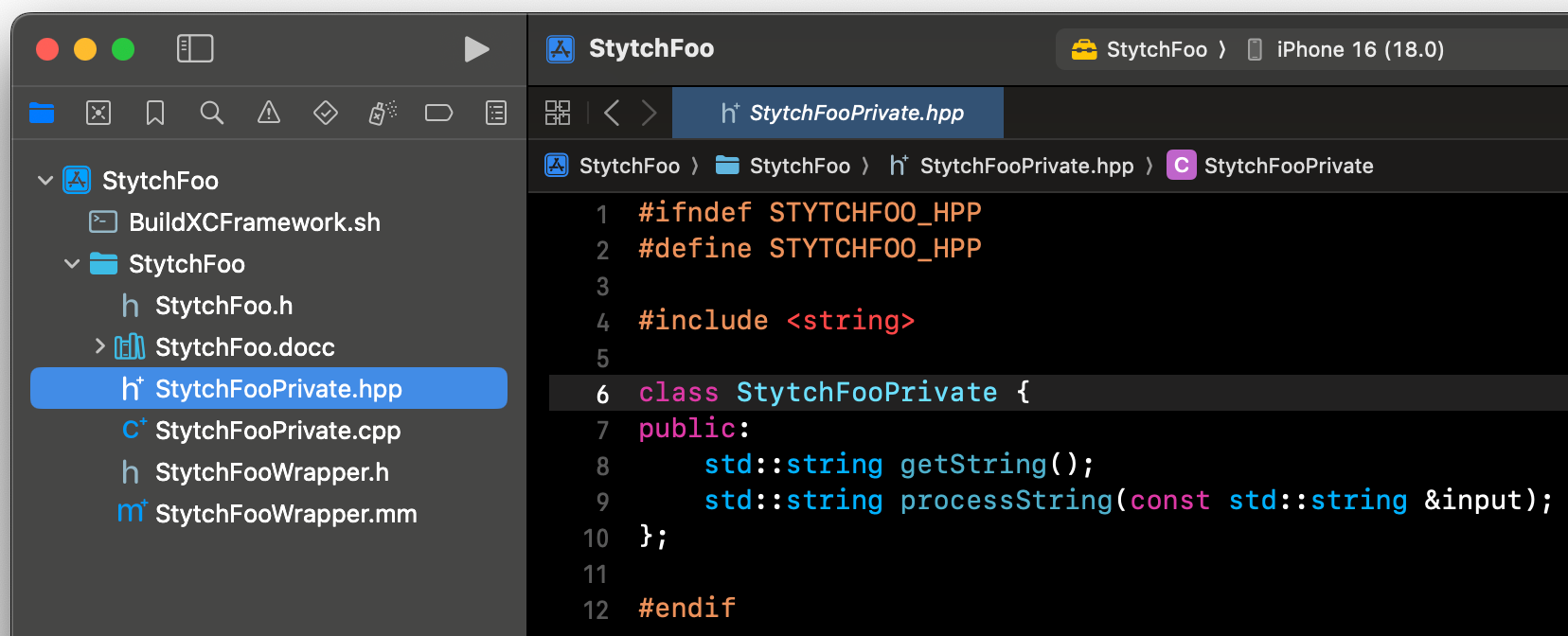 StytchFooPrivate class