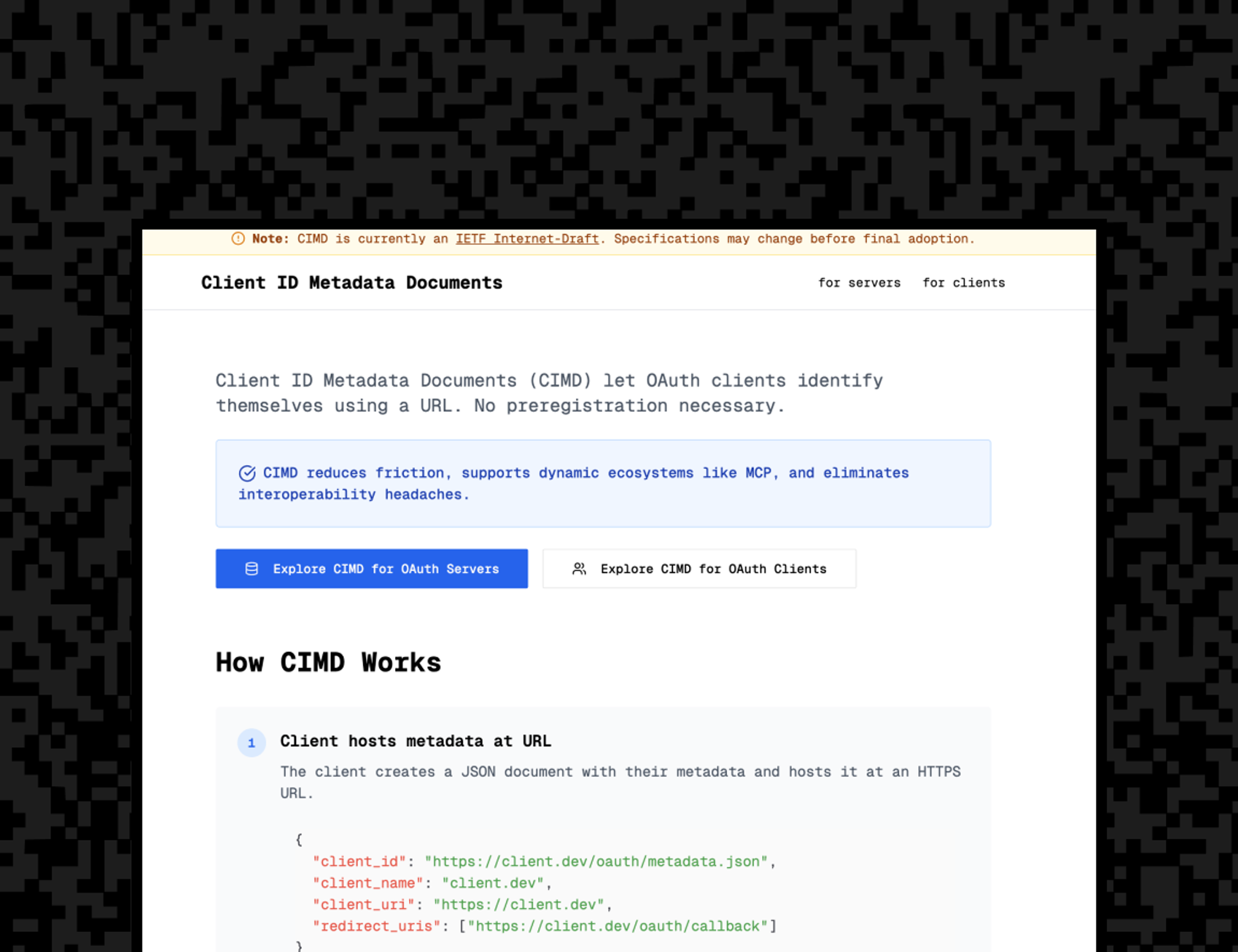 Stytch supports CIMD for OAuth