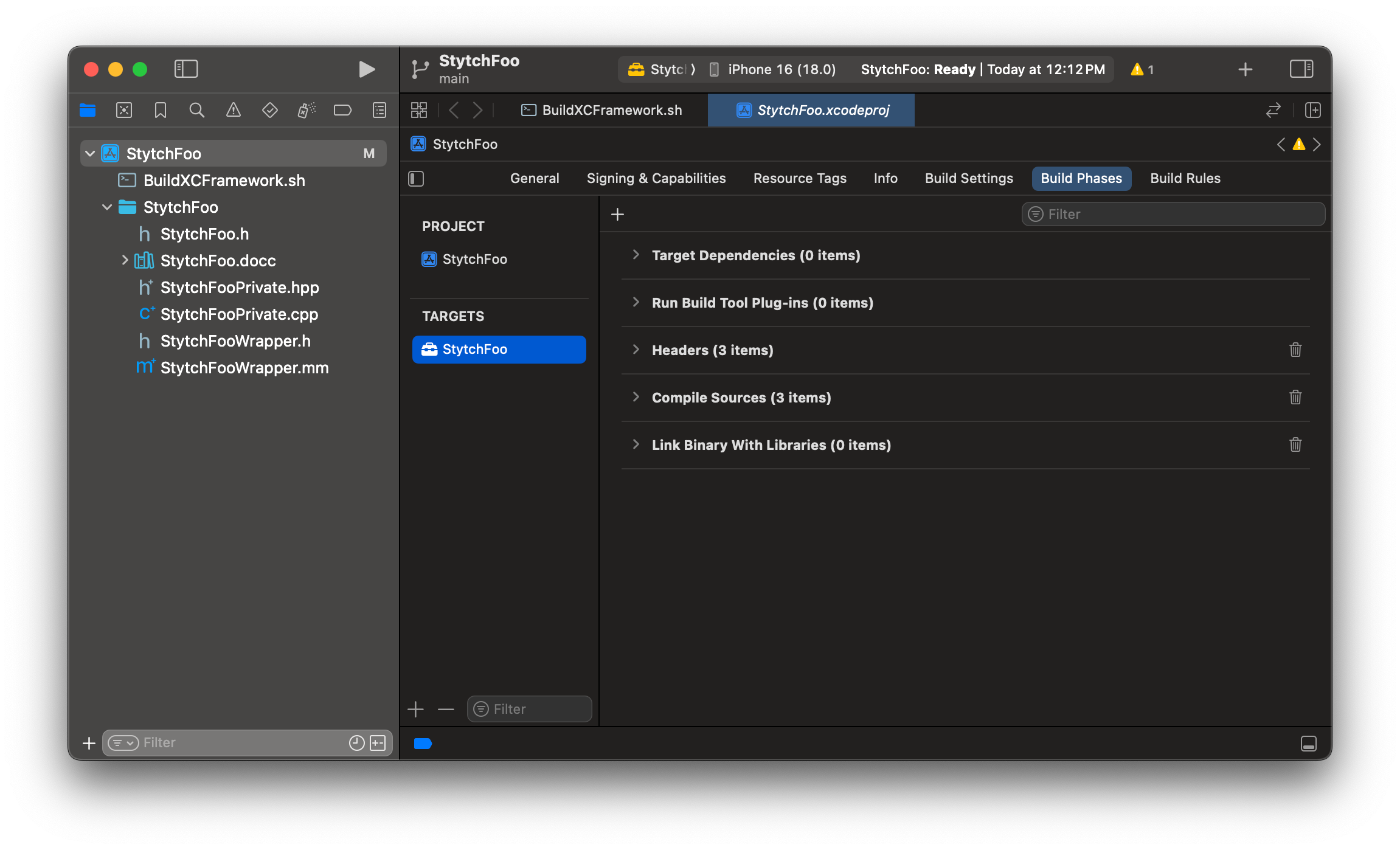 Delete the Copy Bundle Resources.