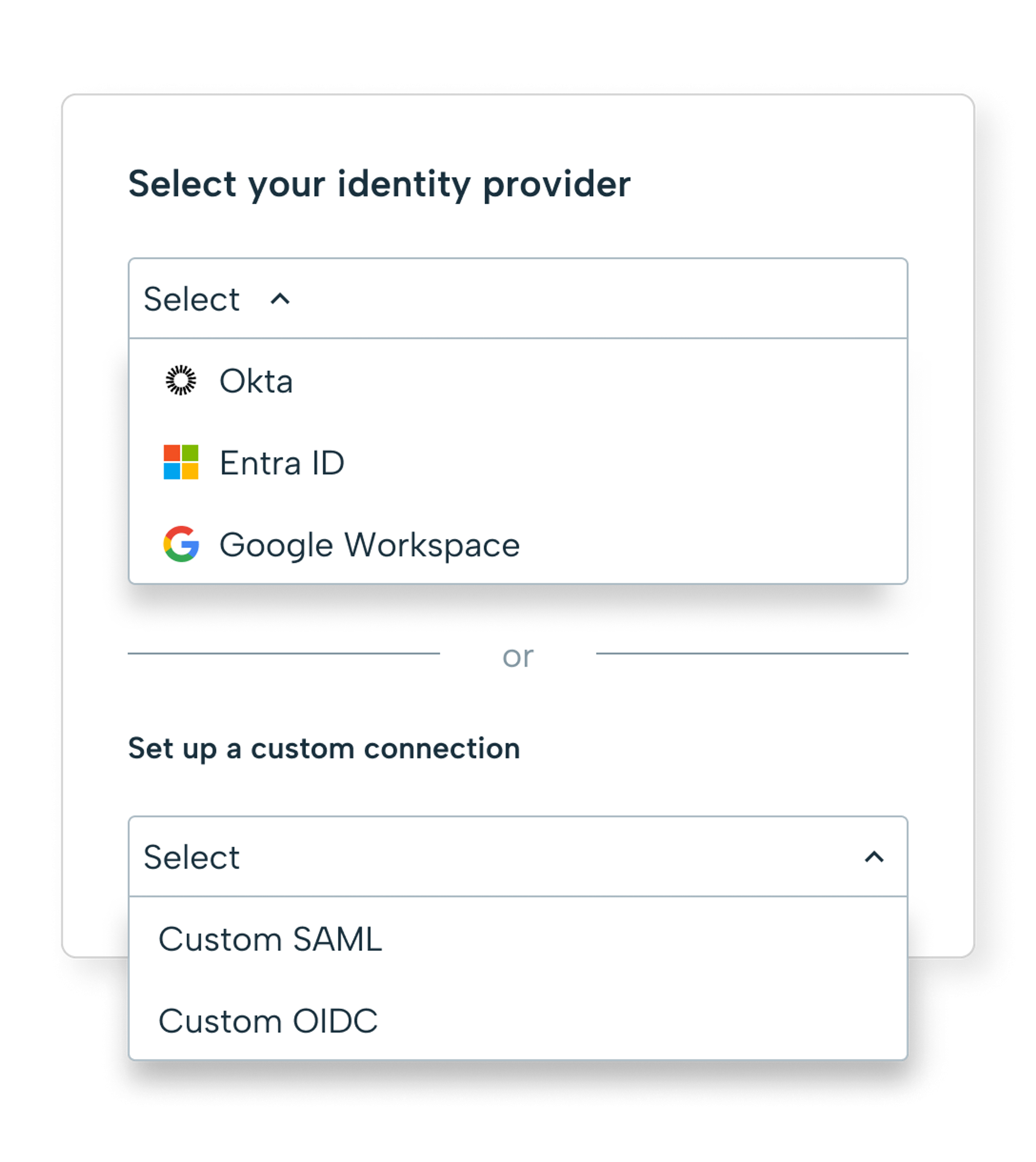 admin portal organization settings ui