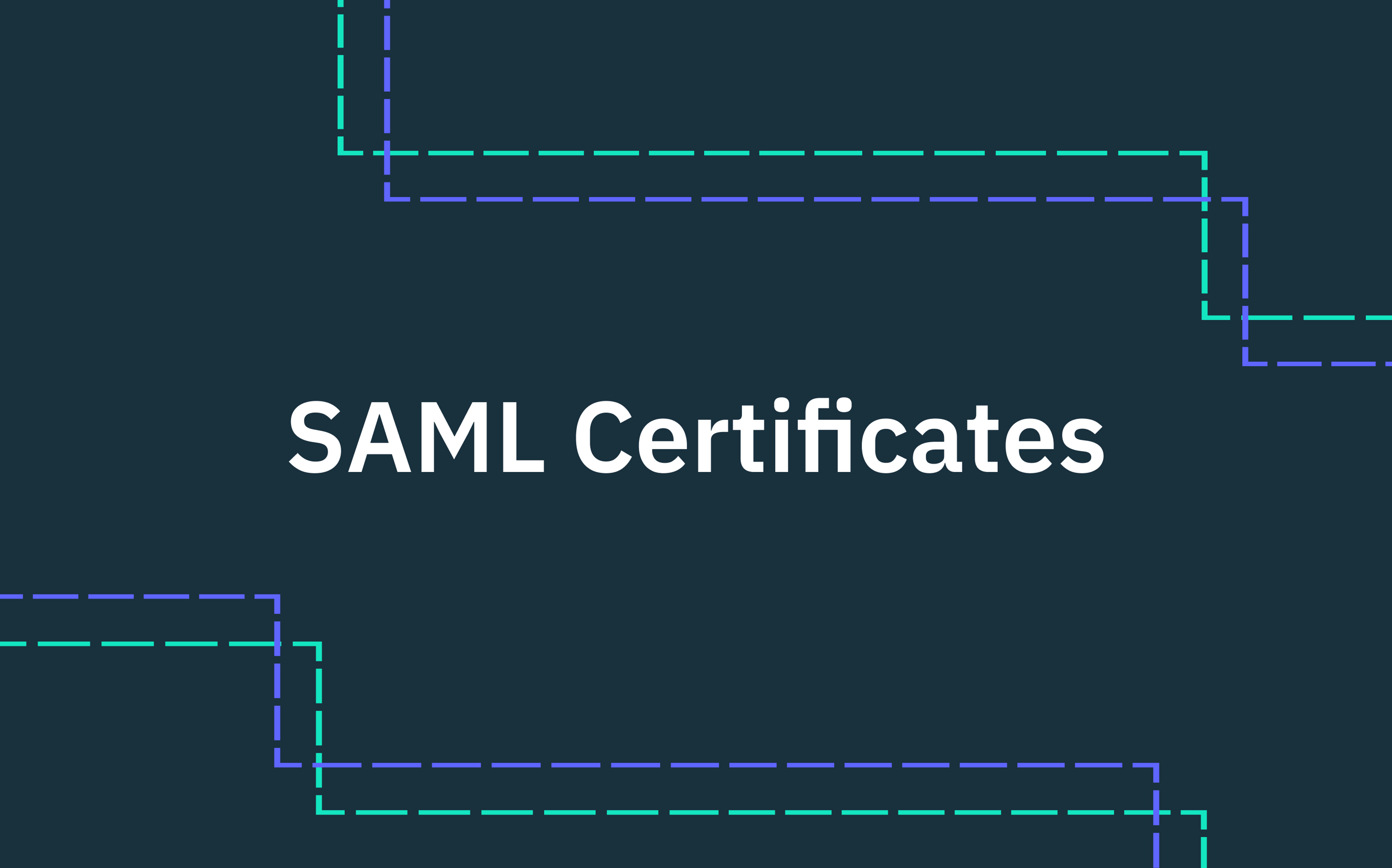 SAML certificates explained