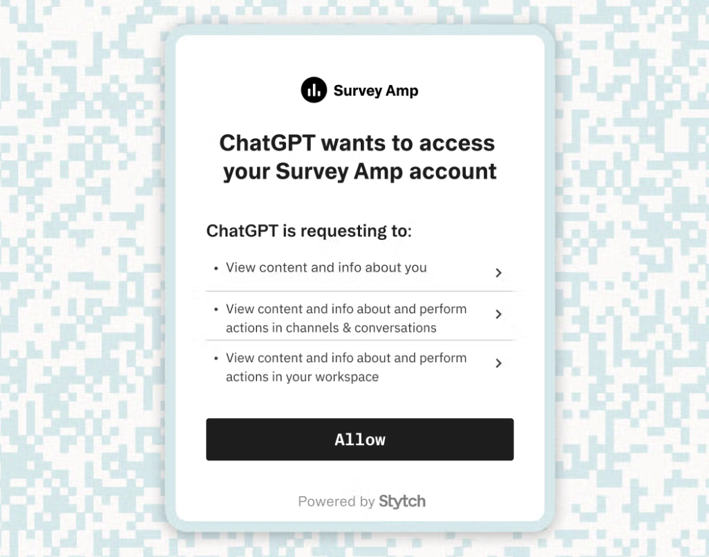User consent screen. ChatGPT to your app