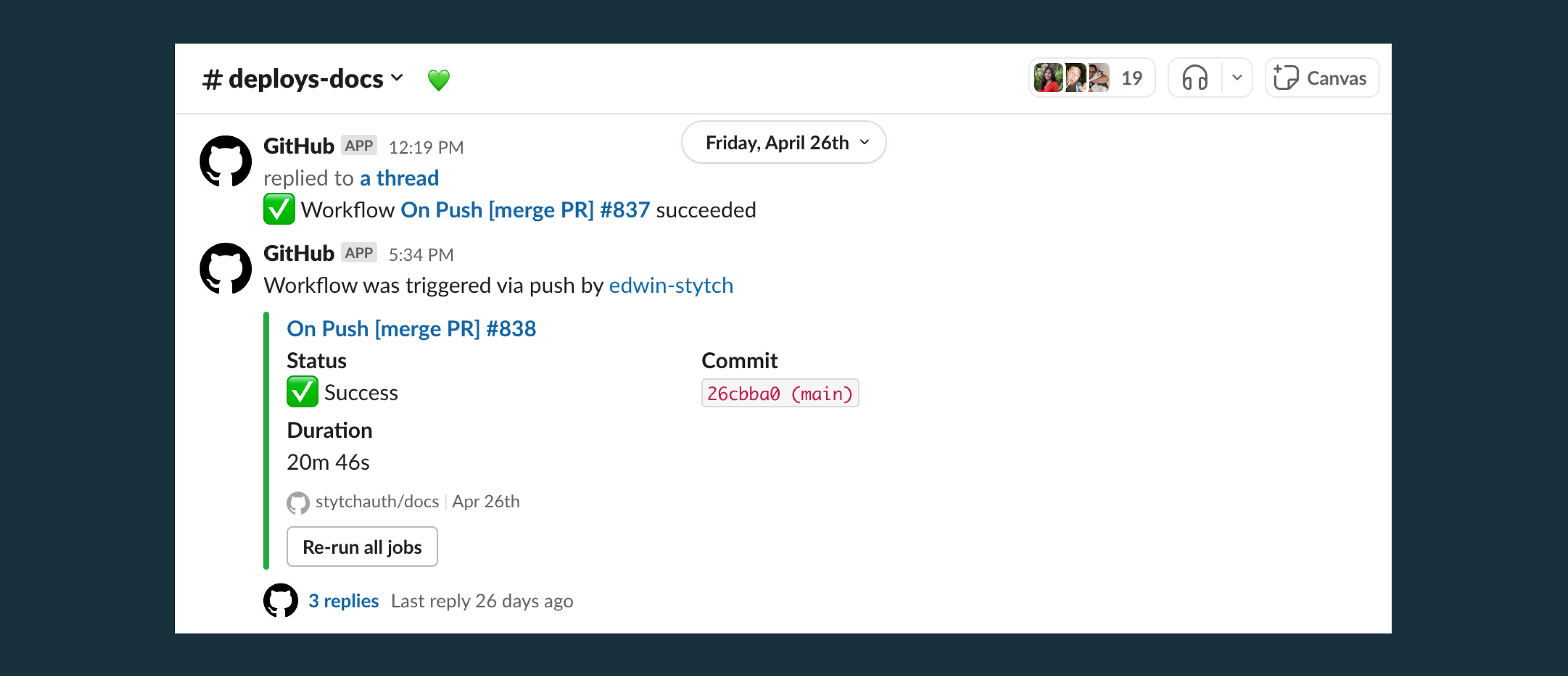 Github PR in Slack