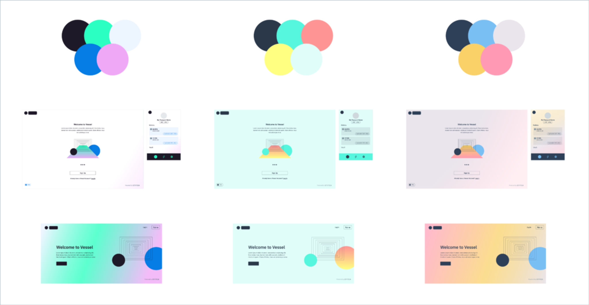 Color palette designs