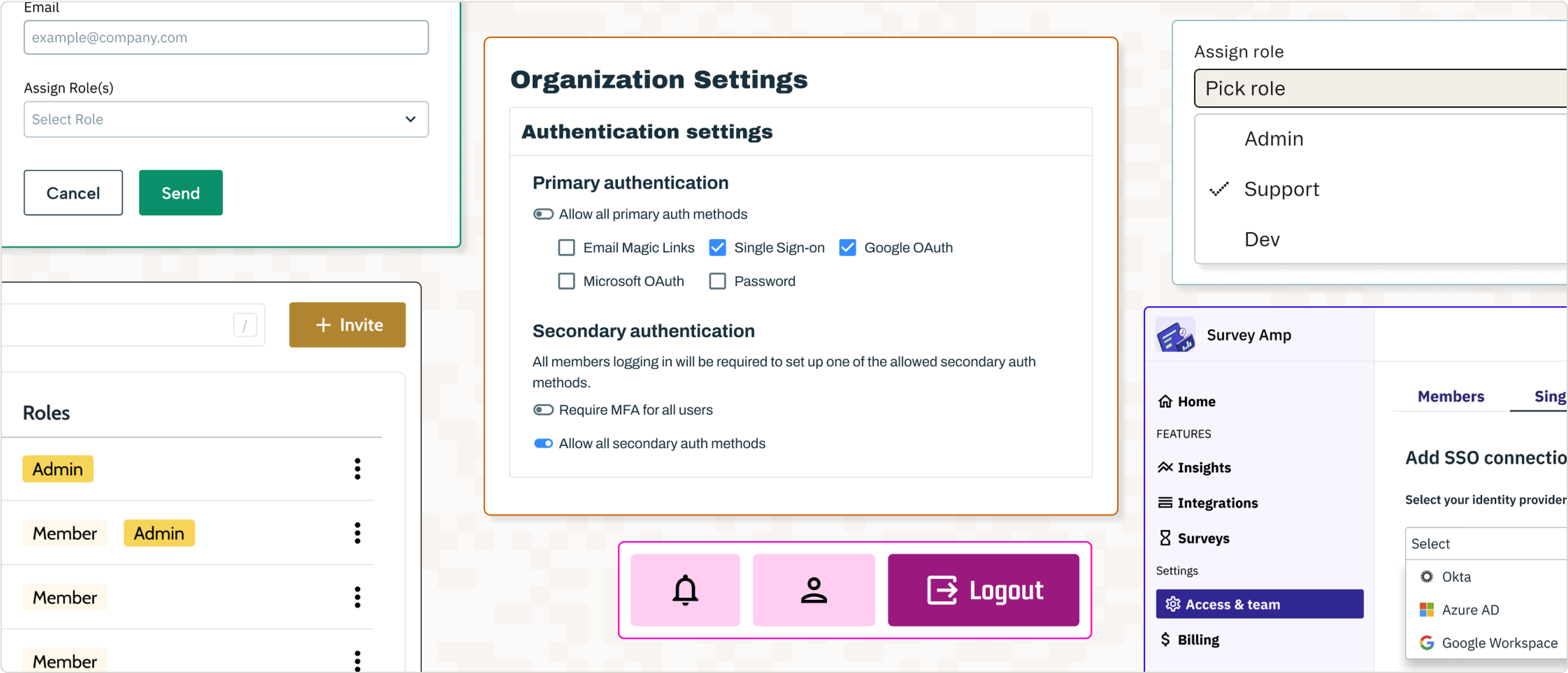 Stytch Admin Portal components.