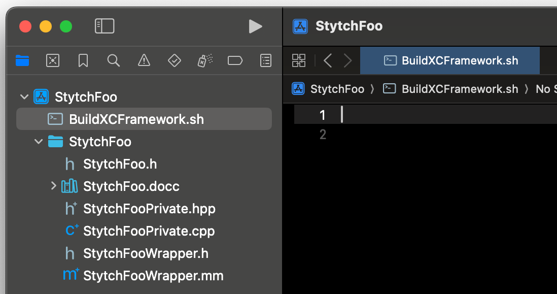 Create BuildXCFramework.sh
