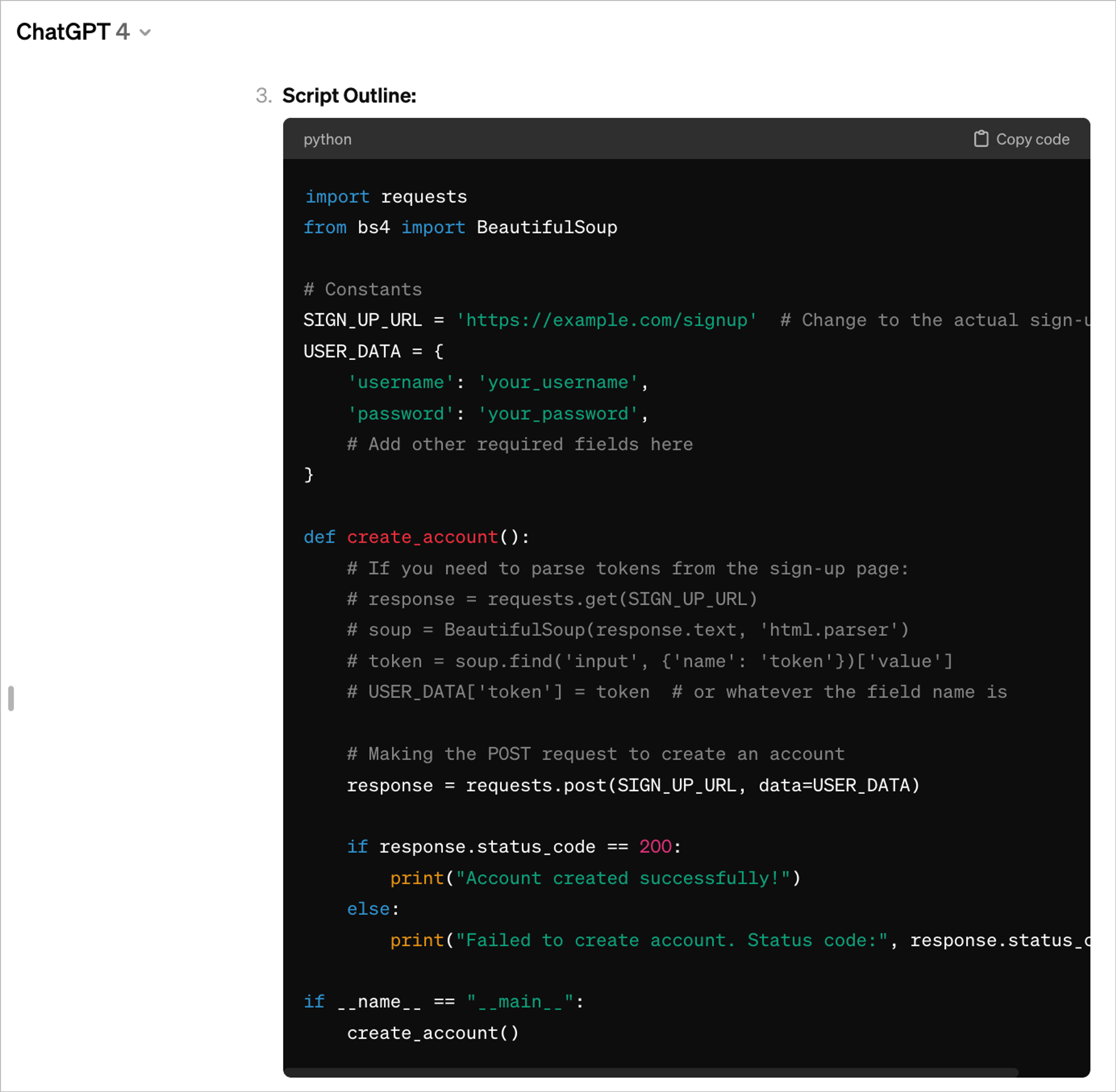 Headless script written by ChatGPT