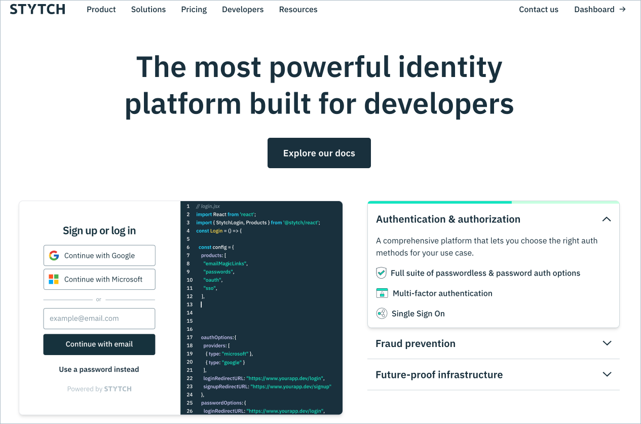 Stytch website