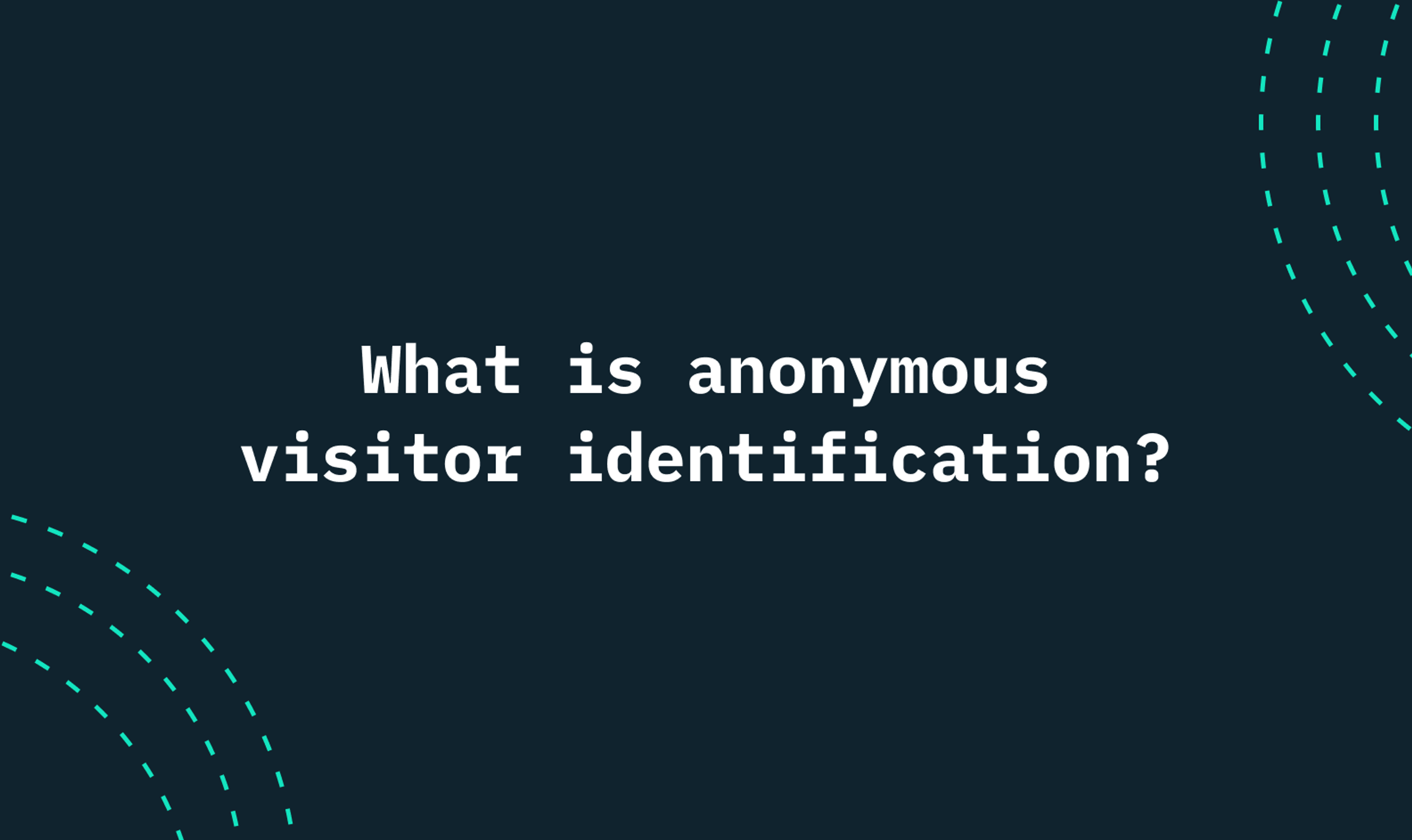 What Is Anonymous Visitor Identification? How to Identify Visitors to your Website or App