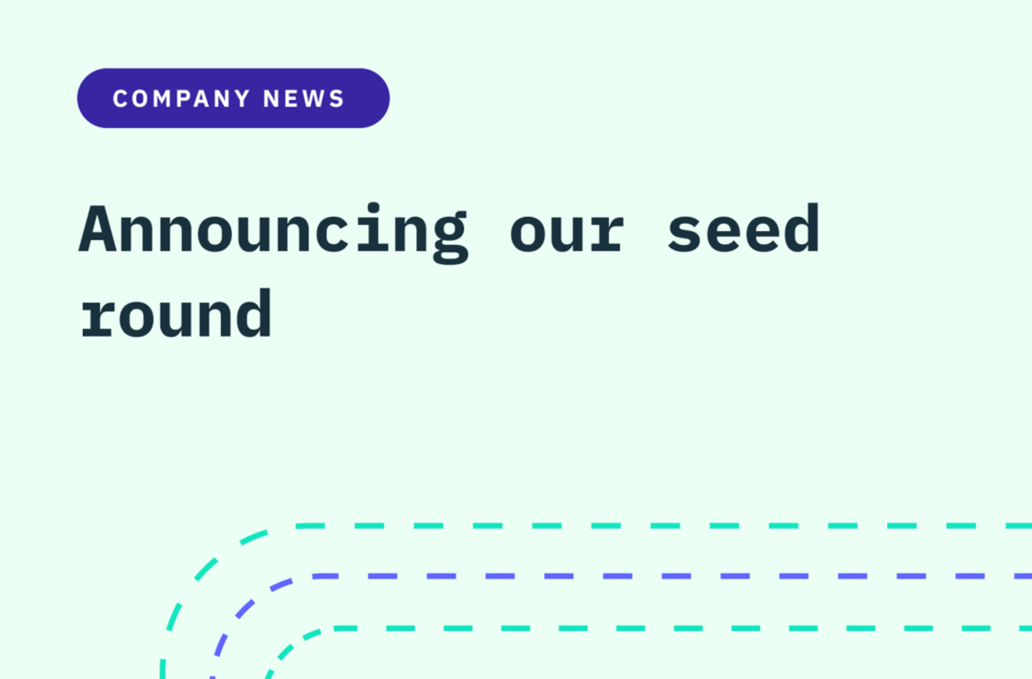 Announcing our seed round