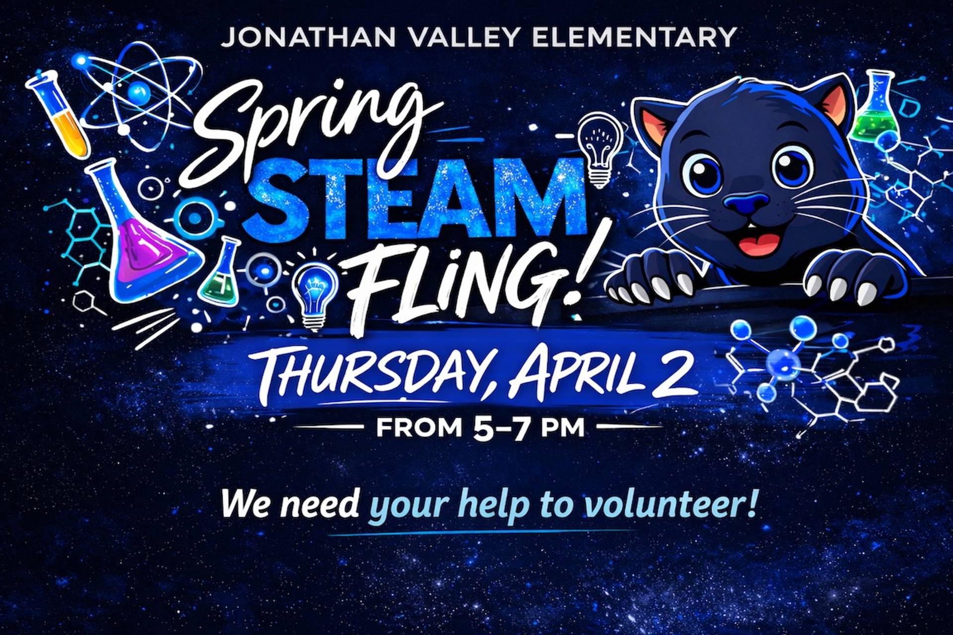 Flyer for the Spring Fling Event at JVES.