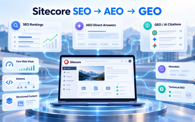 Sitecore SEO, AEO and GEO Services for Enterprise CMS Websites