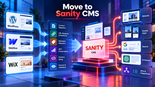 WordPress, Webflow or Wix to Sanity CMS: Migration Guide for Growing Businesses