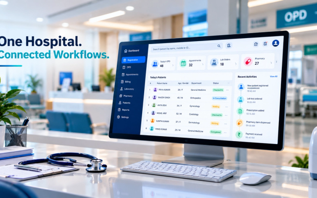 OPD, Lab, Pharmacy & Hospital Billing Software in Ranchi: One Connected Workflow