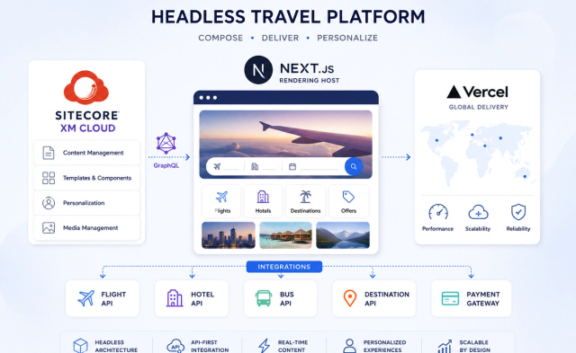 Case Study: Enterprise Travel & Booking Platform Built with Sitecore XM Cloud + Next.js