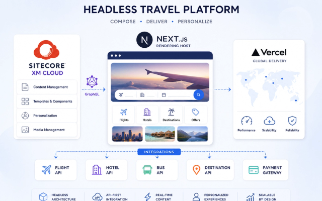 Case Study: Enterprise Travel & Booking Platform Built with Sitecore XM Cloud + Next.js