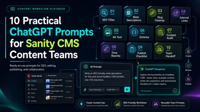 10 Practical ChatGPT Prompts for Sanity CMS Content Teams