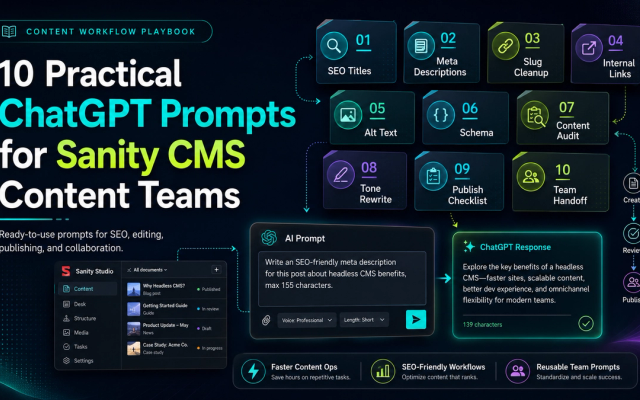 10 Practical ChatGPT Prompts for Sanity CMS Content Teams