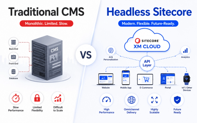 Headless CMS Sitecore vs Traditional CMS: Which is Better for Enterprises?