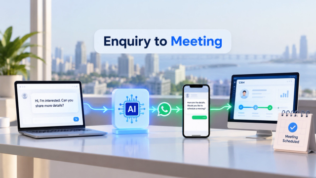 AI CRM Mumbai: WhatsApp Sales Automation to Convert More Enquiries Into Meetings