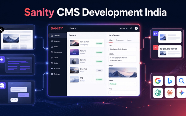 Sanity CMS Development Company in India
