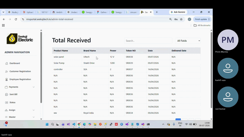 Service Centre Repair Workflow Management Software