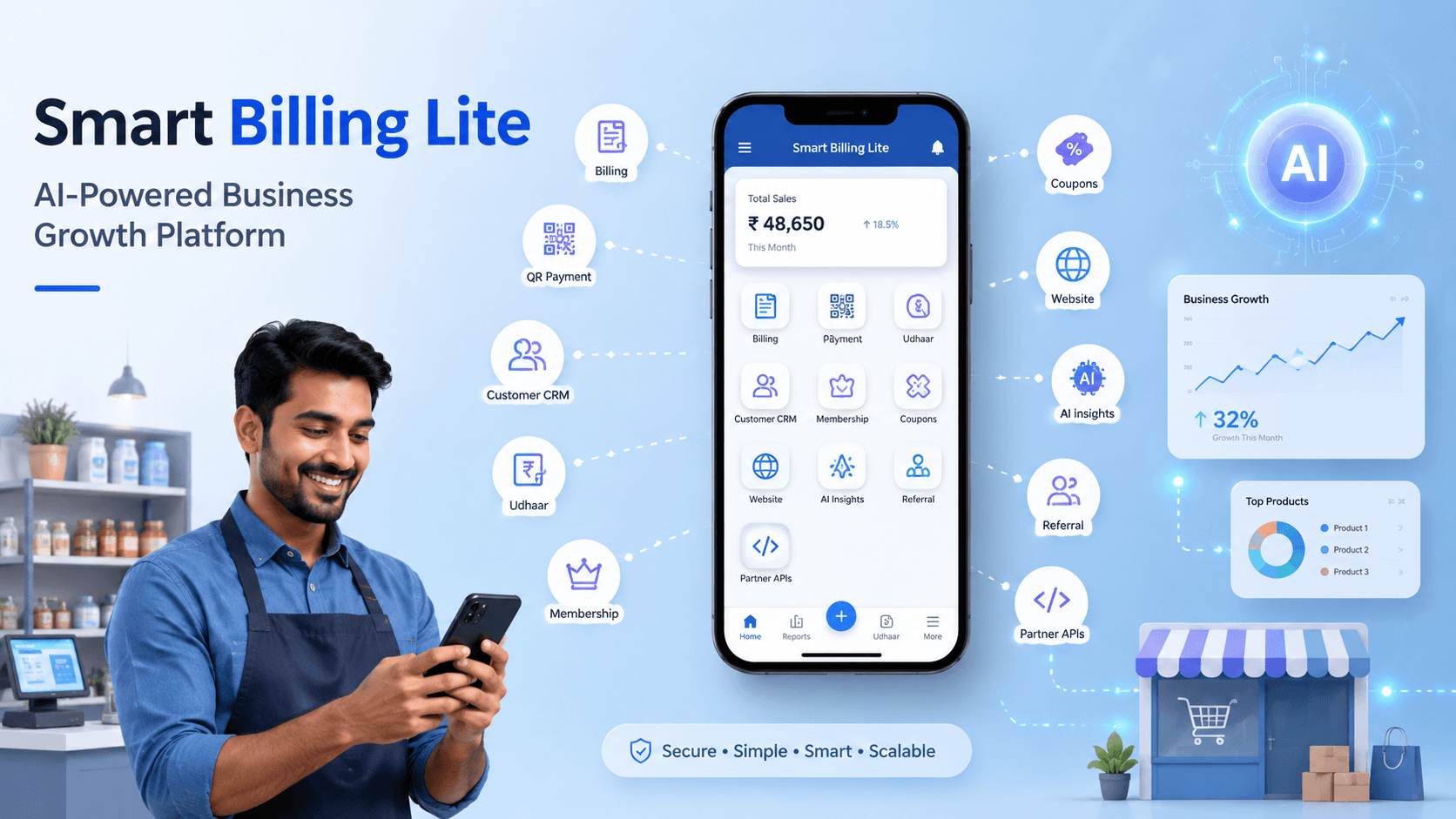 Smart Billing Lite | AI-Powered Billing & Business Growth Platform