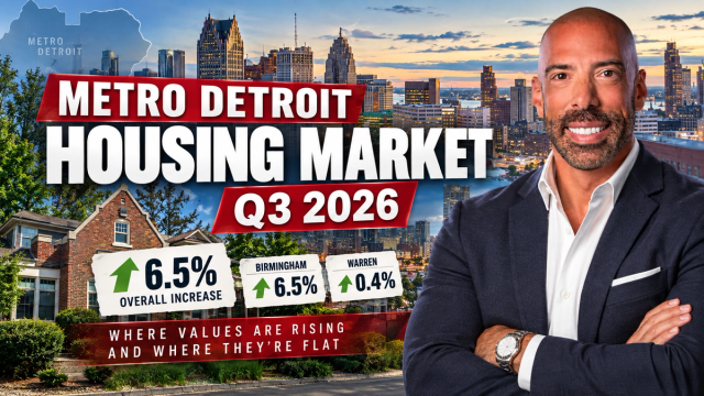 Metro Detroit Housing Market Q3 2026: Where Values Are Rising and Where They're Flat