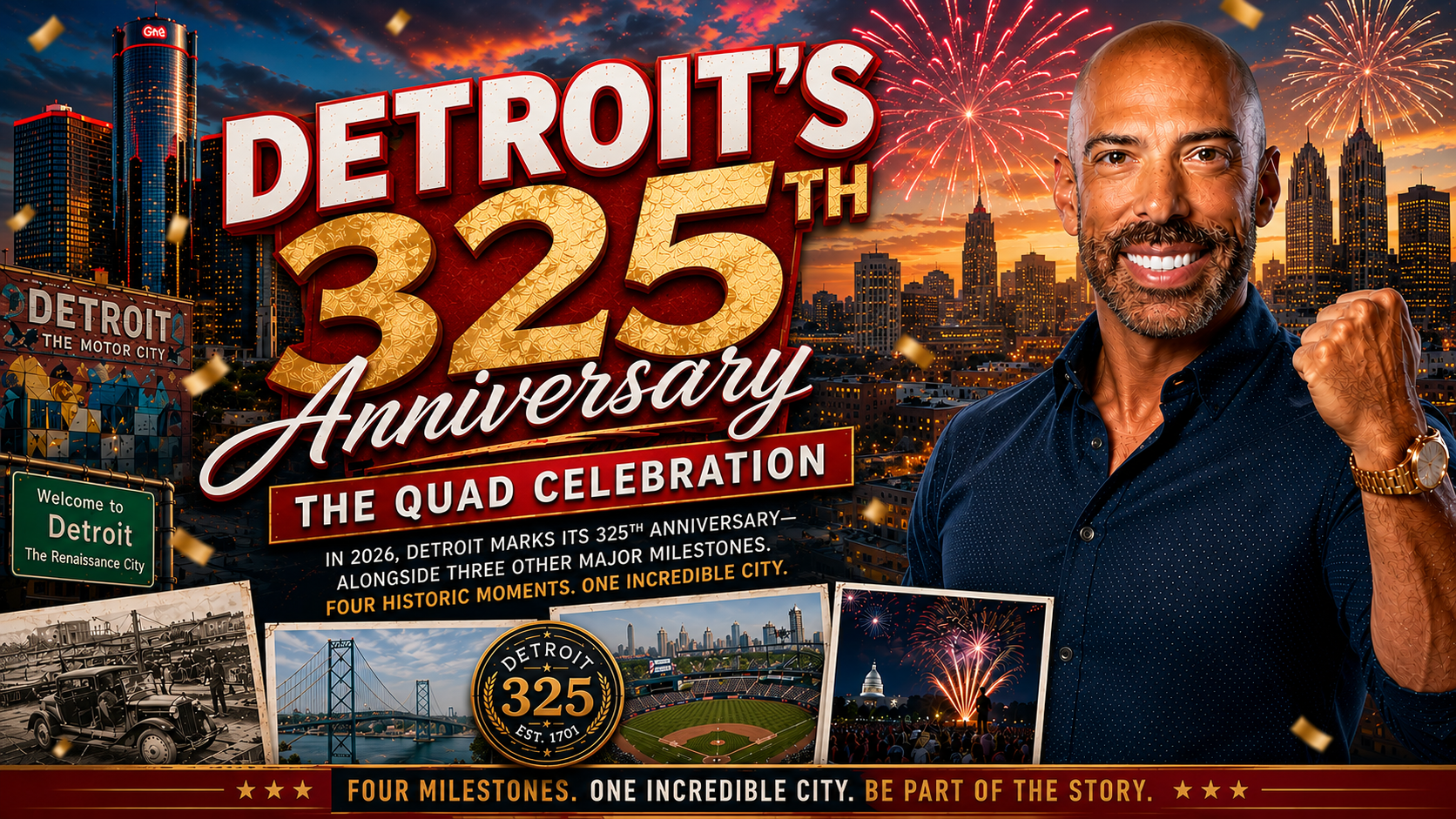 Detroit's 325th Anniversary: The Quad Celebration That Tells the Story of Our City
