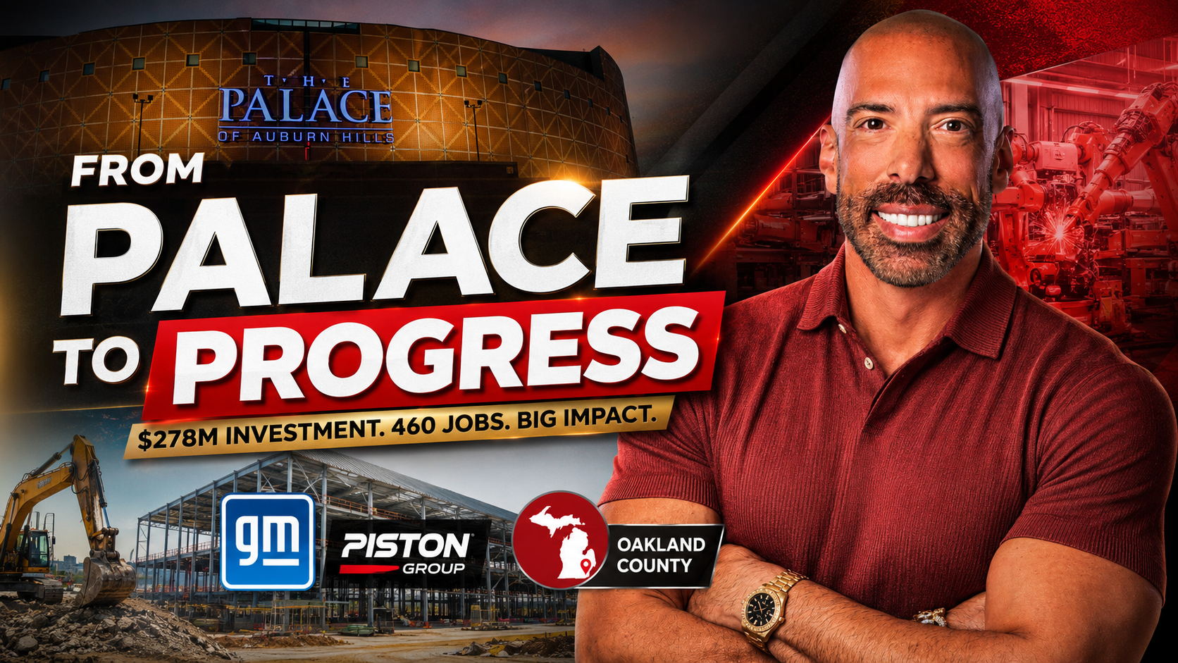 The Palace of Auburn Hills Is Gone — But a $278M Auto Plant Is Rising in Its Place. Here's What It Means for Oakland County.