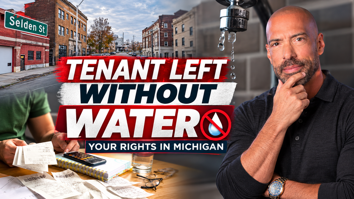 Detroit Tenant Left Without Water for a Week: Michigan Landlord Tenant Utility Rights Explained