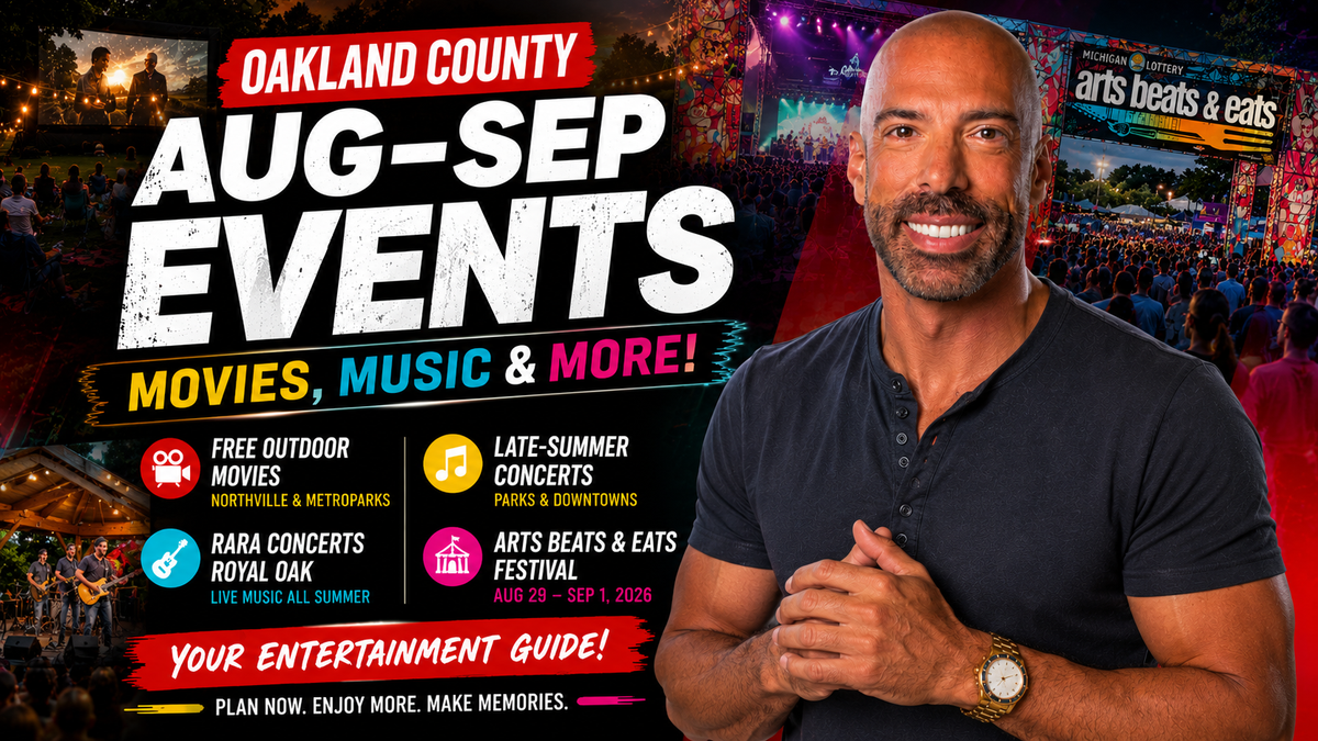 Free Outdoor Movies, Arts Beats & Eats, and Late-Summer Concerts: Your Oakland County August–September Entertainment Guide