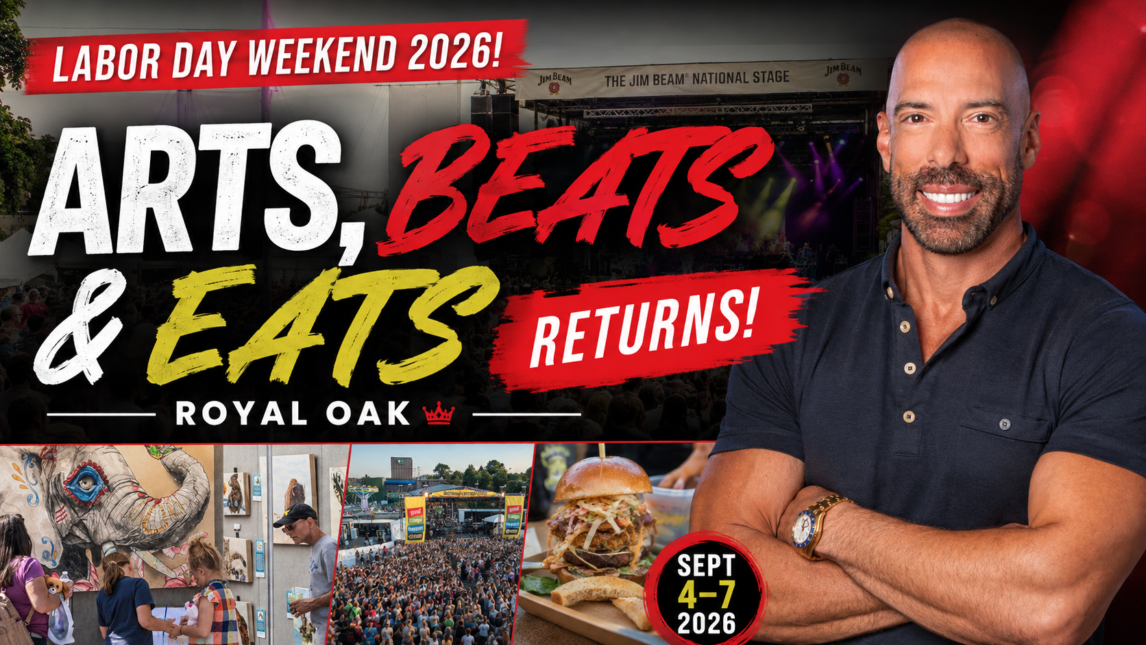 Arts, Beats & Eats Returns to Royal Oak Labor Day Weekend 2026: What to Know