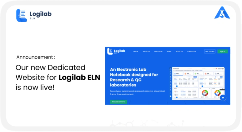 Announcement : Our new dedicated website for Logilab ELN is now live !