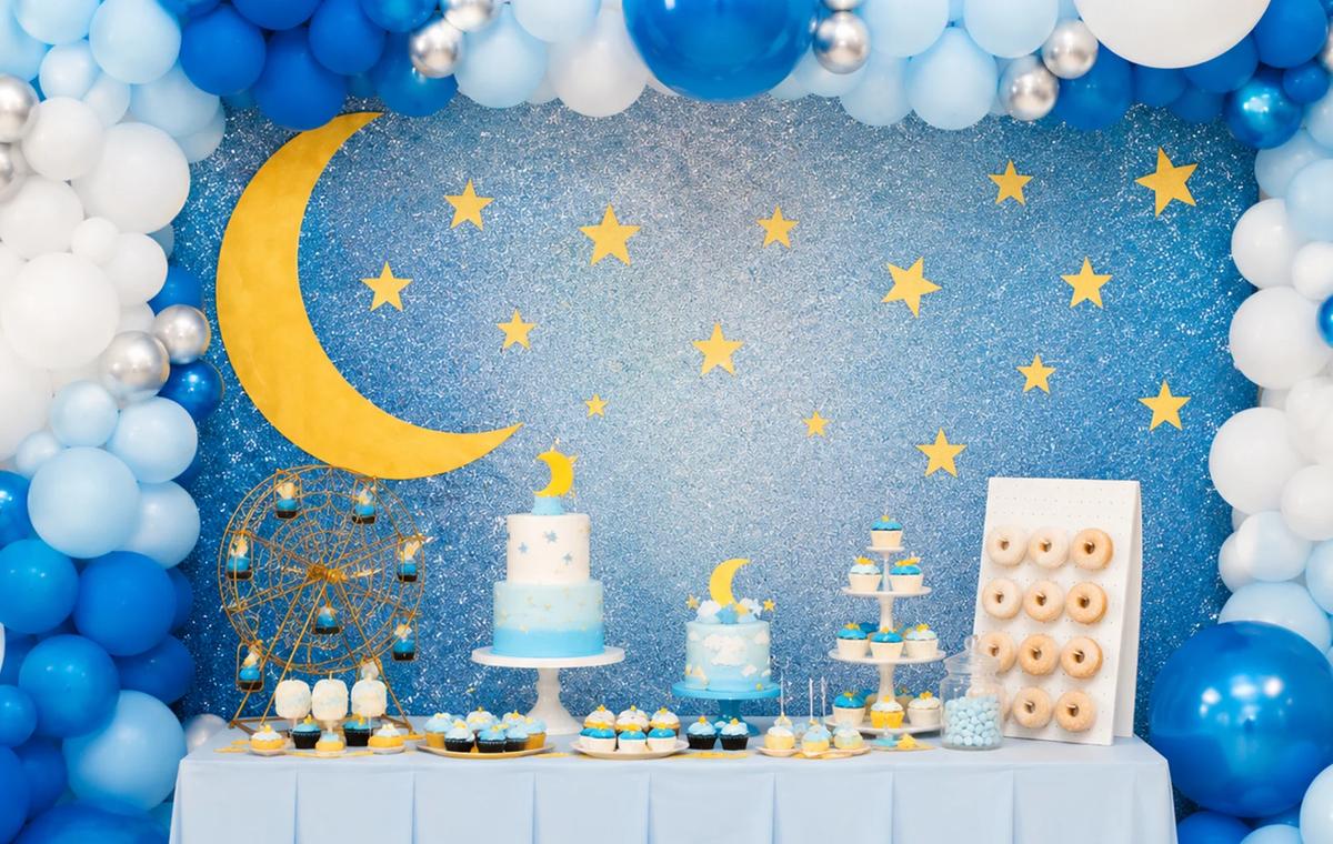 Night sky dessert celebration