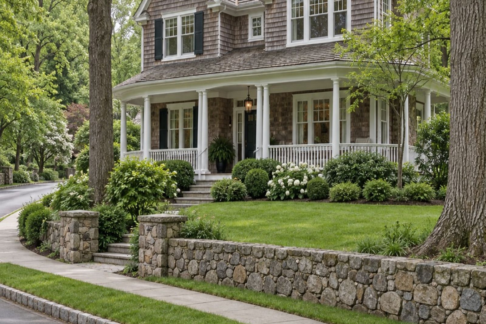 Illustrative image: a residential street