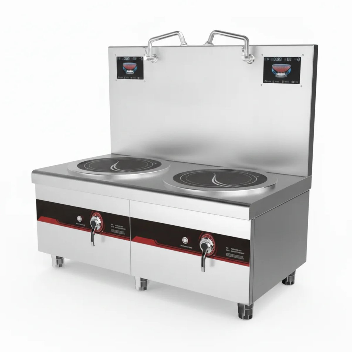 Freestanding Induction Double Soup Cooker