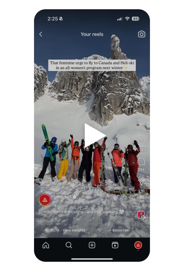 Watch the all-women instagram reel