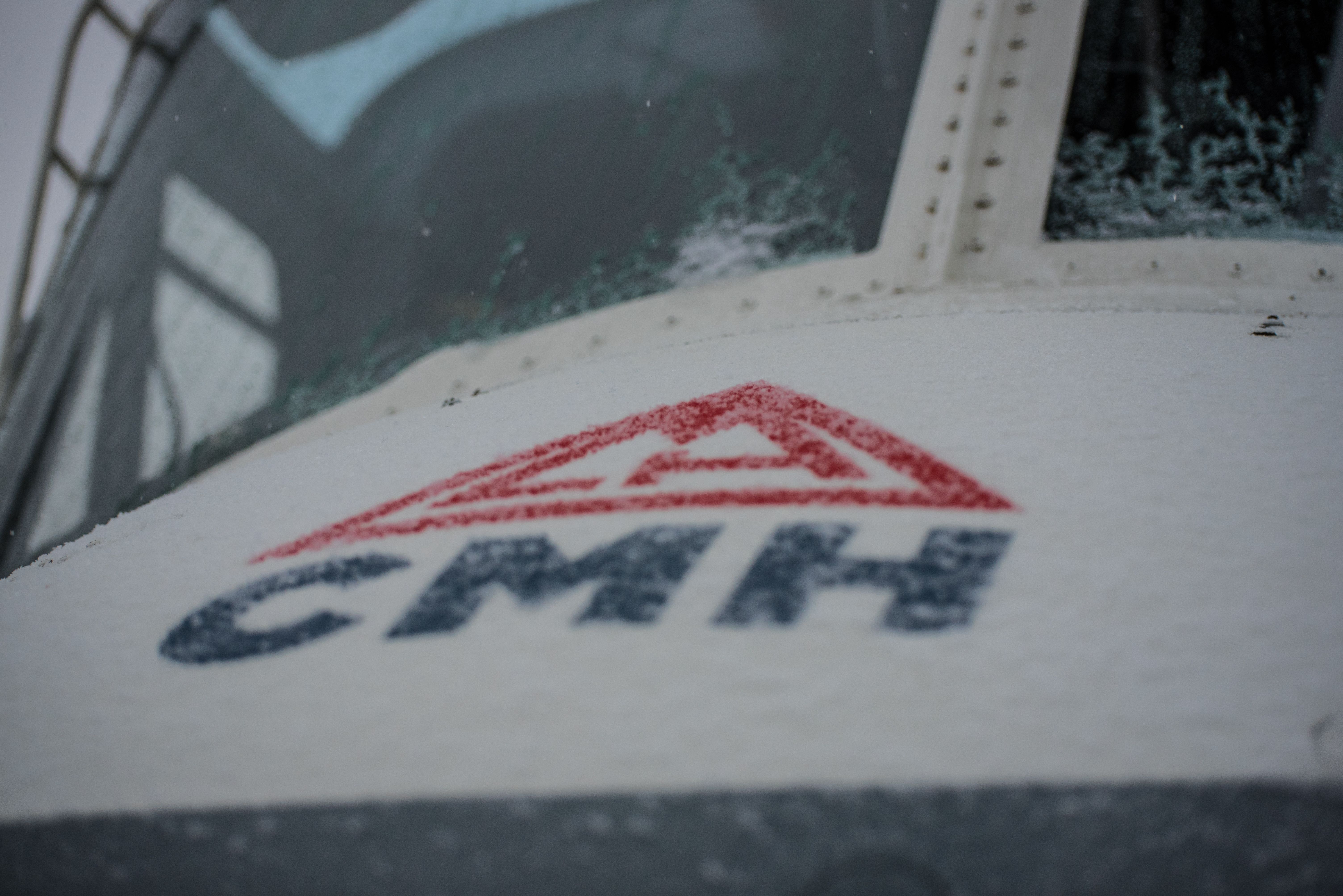 CMH logo on the nose of a helicopter