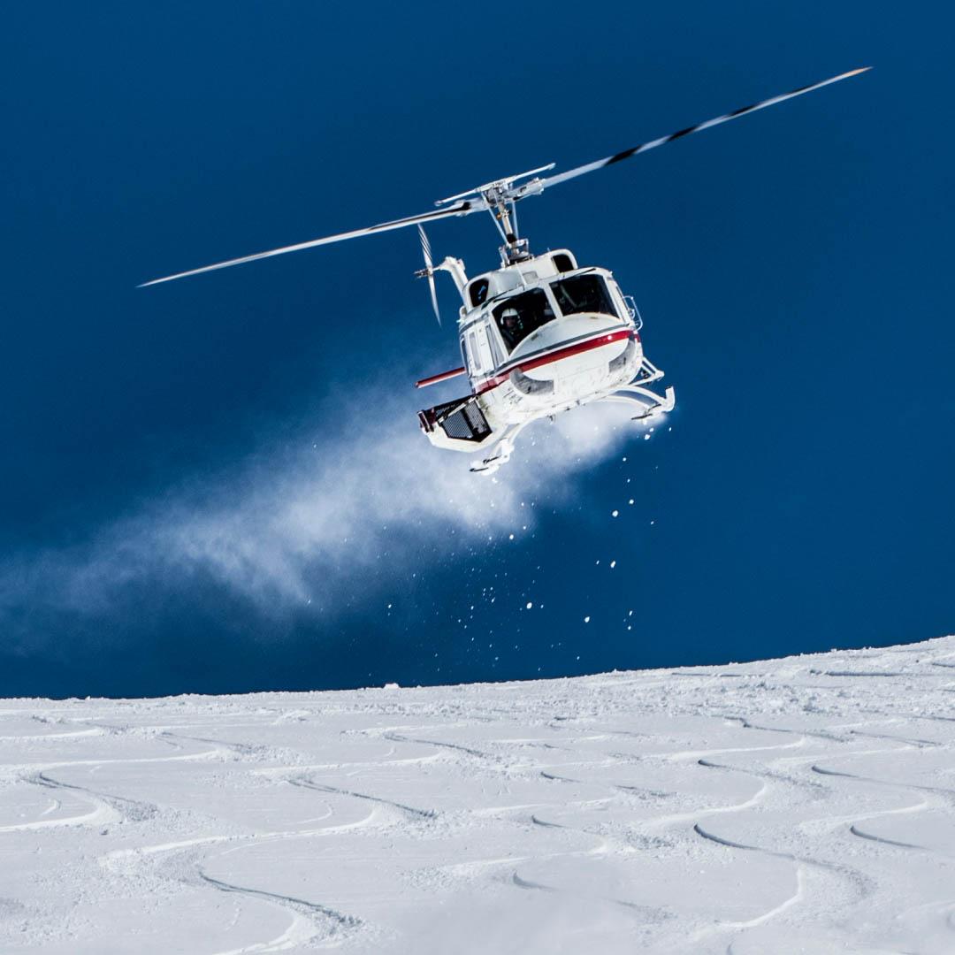 Skier smiling outdoors