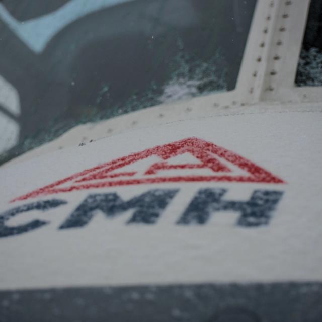 CMH logo on the nose of a helicopter