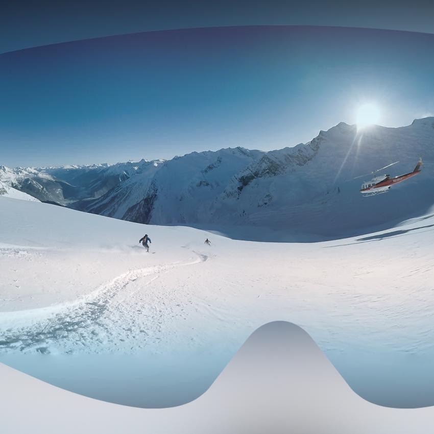 Goggles with reflection