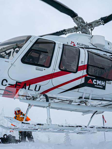 Bell 407 helicopter taking off