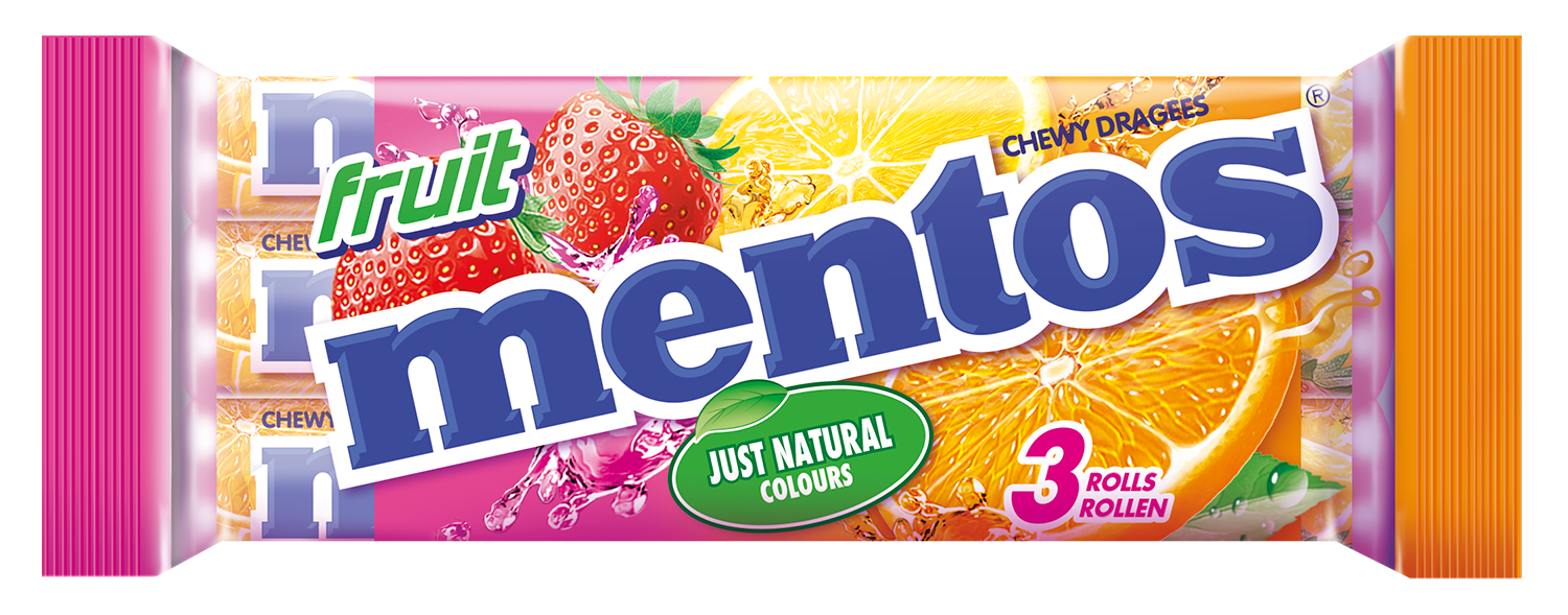 Mentos Frukt 3-pack
