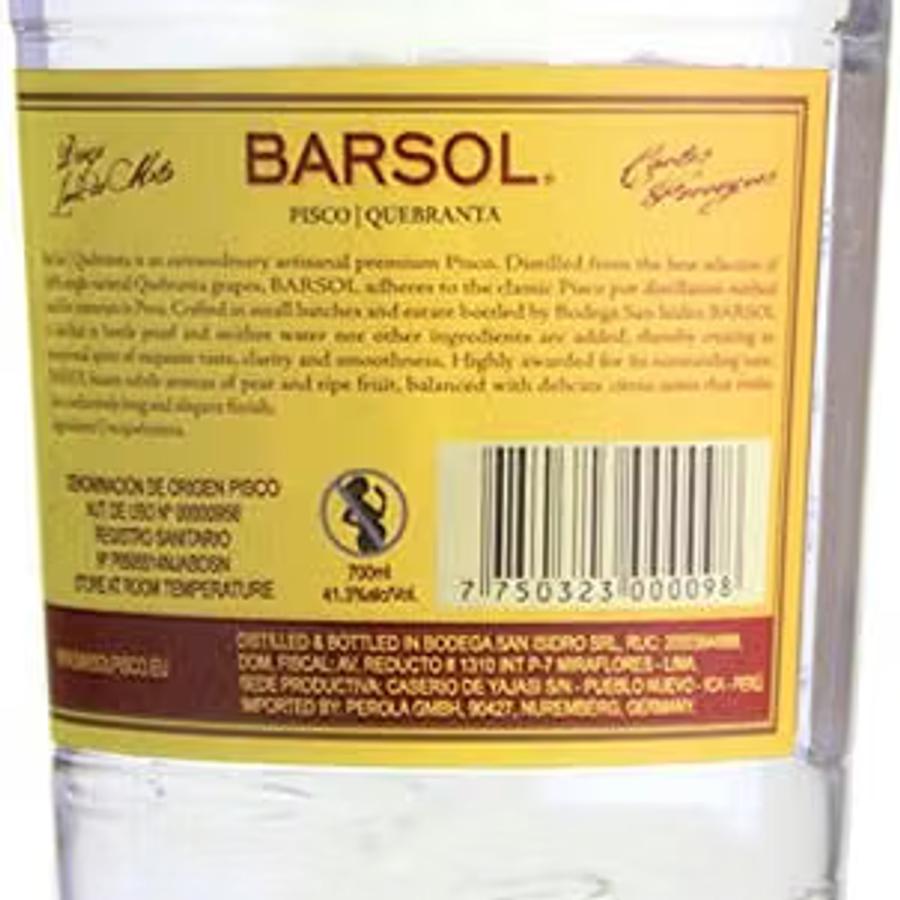 Pisco — Barsol Primero Quebranta — image 2