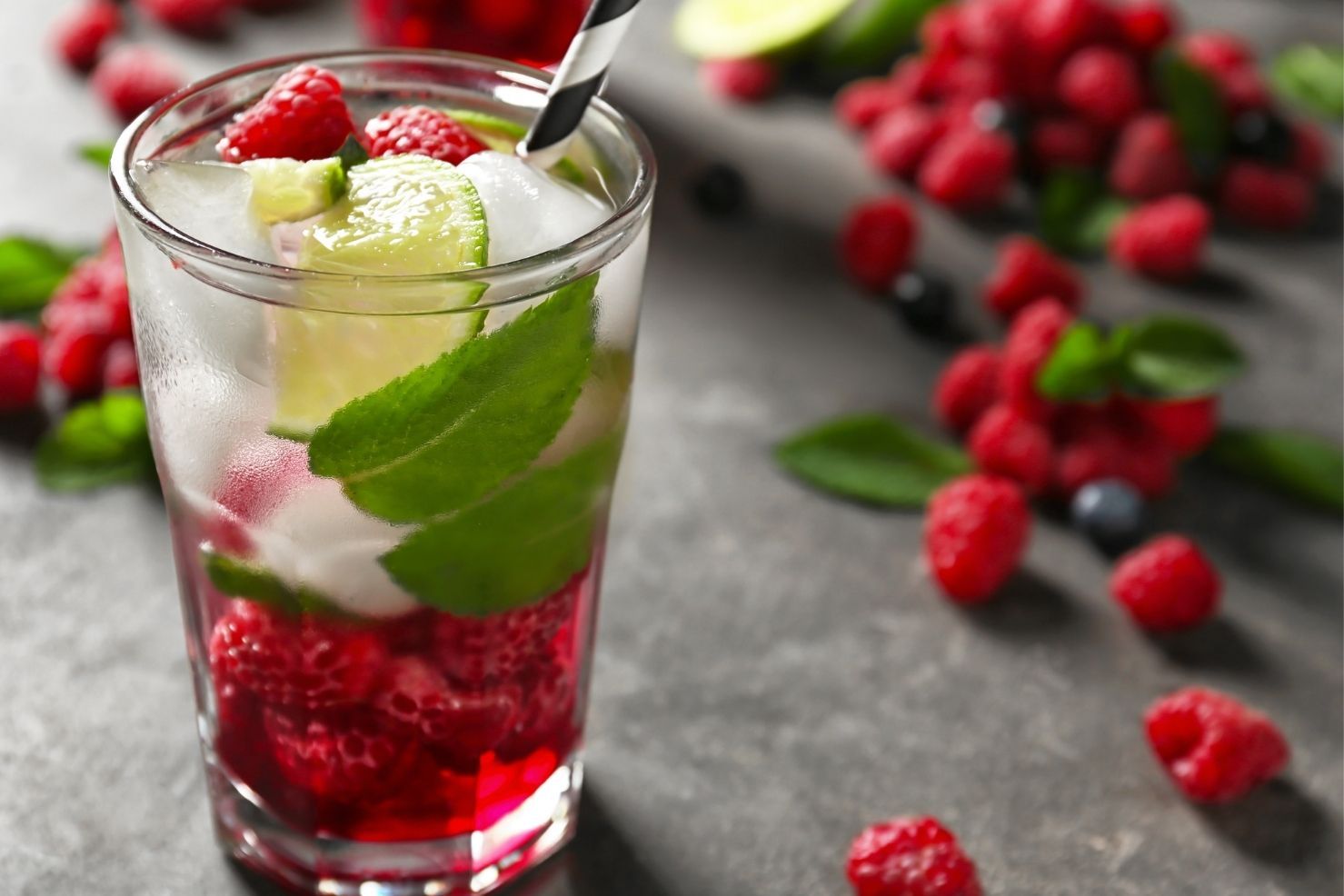 Cocktail Mojito Framboise
