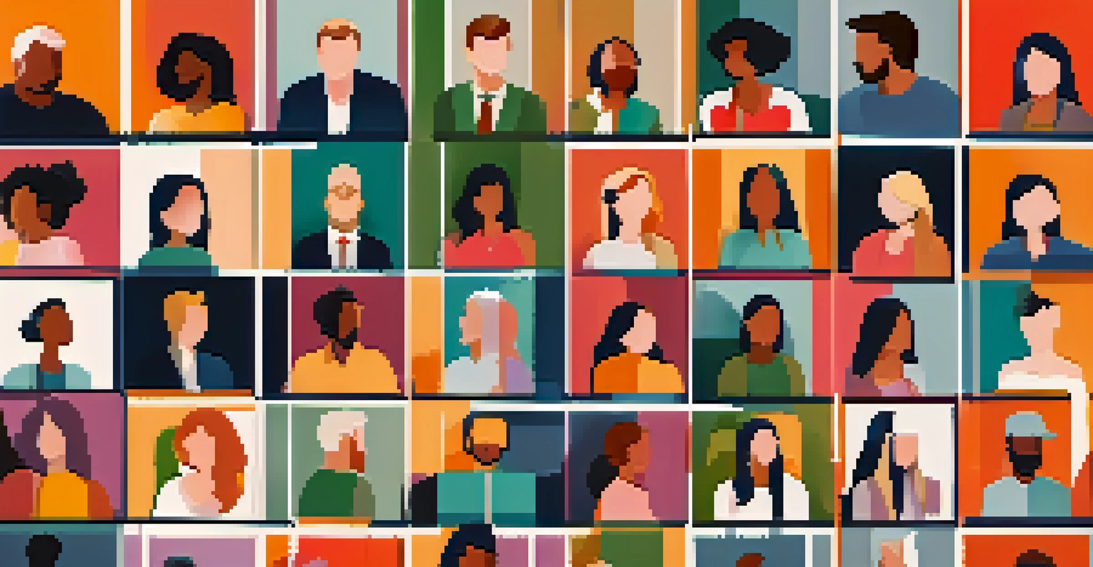 A digital networking event showcasing multiple participants in a grid layout, engaged in discussion.