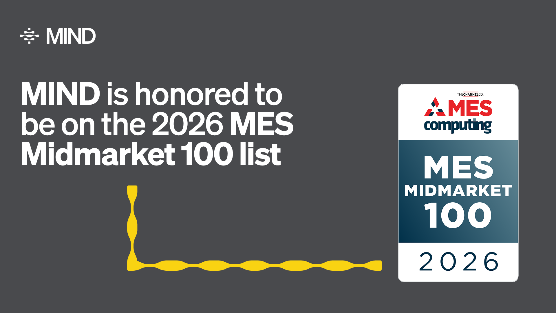 MIND honored on the 2026 MES Midmarket list